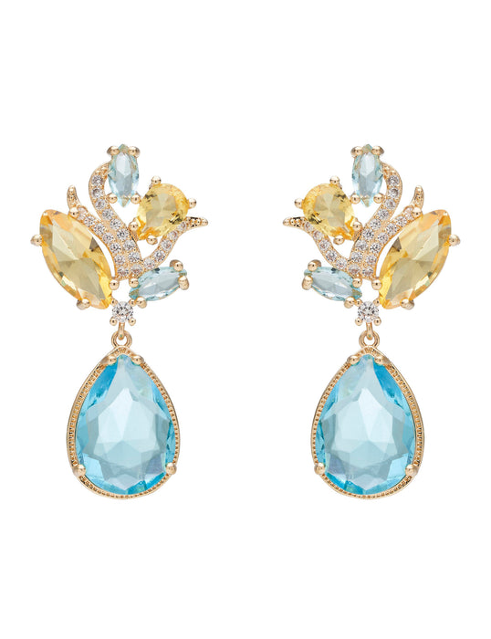 FLORAL WRAP DROP EARRING