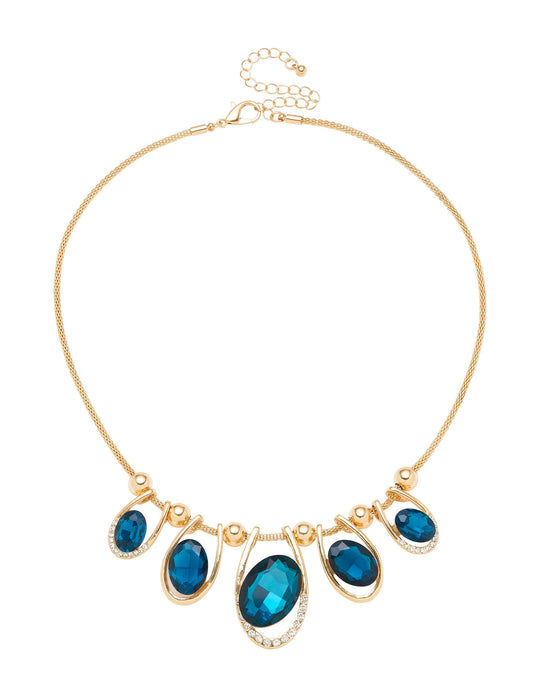 OFFSET STONE NECKLACE