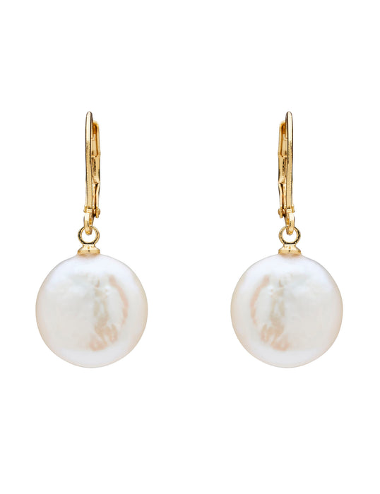 BAROQUE PEARL GOLD PLATED EARRING