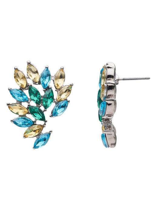 FLEUR DIAMANTÉ STUD EARRING