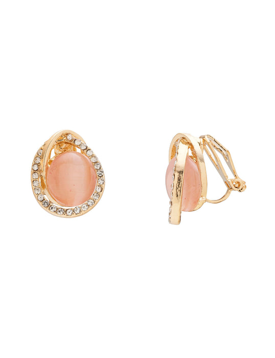 CATEYE STONE CLIP ON EARRING