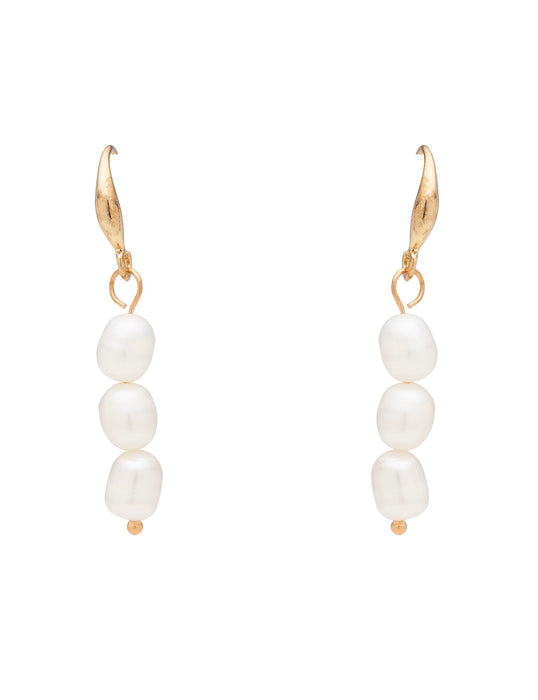 PEARL TRIO DROP EARRING