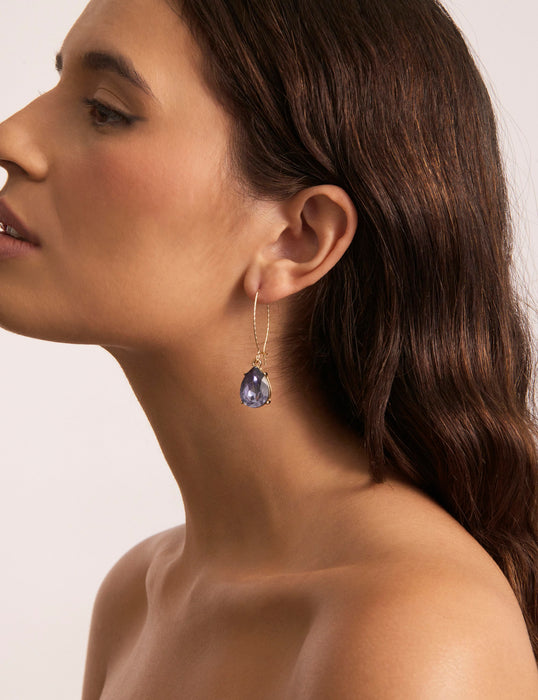 LONG LINE TEARDROP EARRING