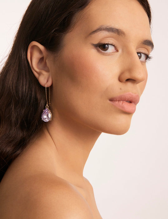 LONG LINE TEARDROP EARRING