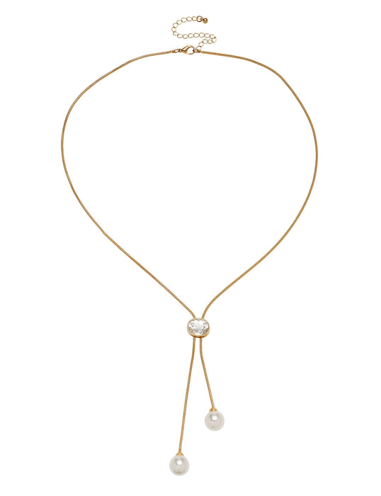 CRYSTALLINE LARIAT NECLACE