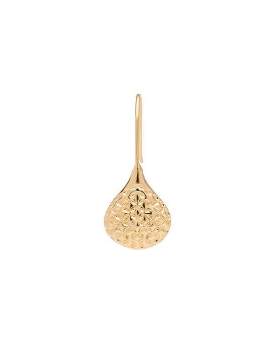 TEXTURED TEAR DROP EARRING