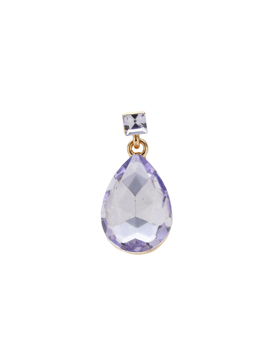 TEARDROP & SQUARE COLOUR EARRING