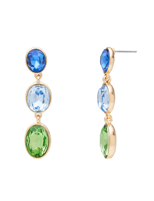 PERIGIAN STONE MIX DROP EARRING