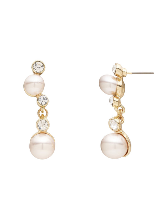 PEARL CRAWLER DROP EARRING