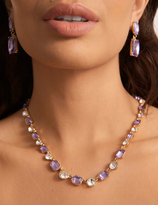 CUSHION STONE DROP EARRING