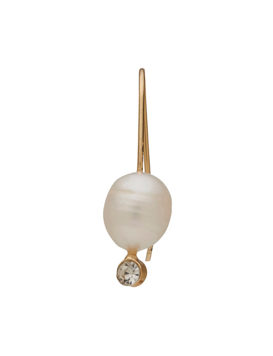 PEARL DROP CRYSTAL EARRING