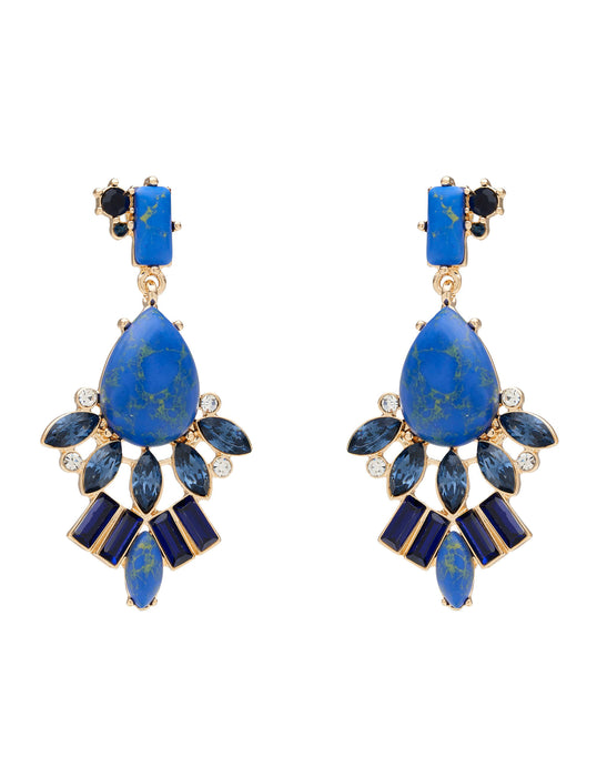 NOUVEAU BIJOU CLUSTER DROP EARRING