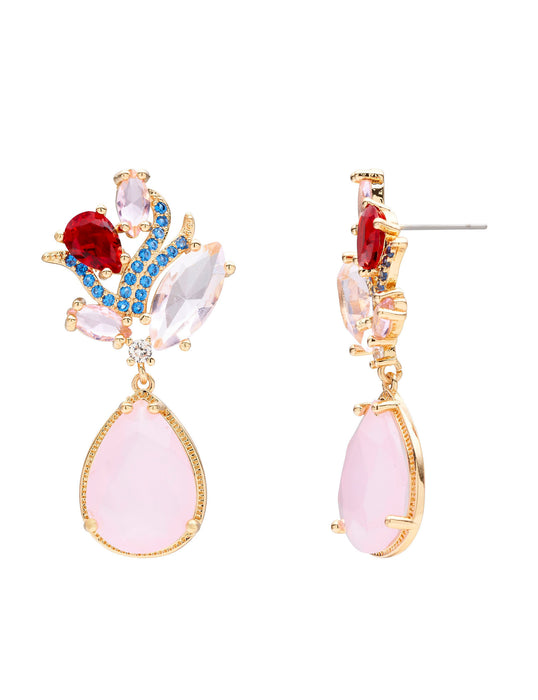 FLORAL WRAP DROP EARRING