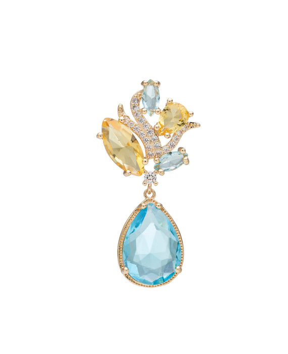 FLORAL WRAP DROP EARRING