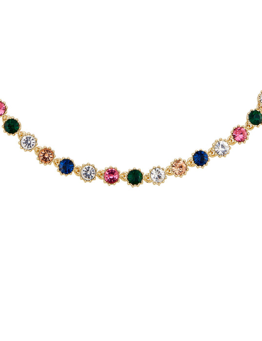 CROWN JEWELS MULTI STONE SET NECKLACE