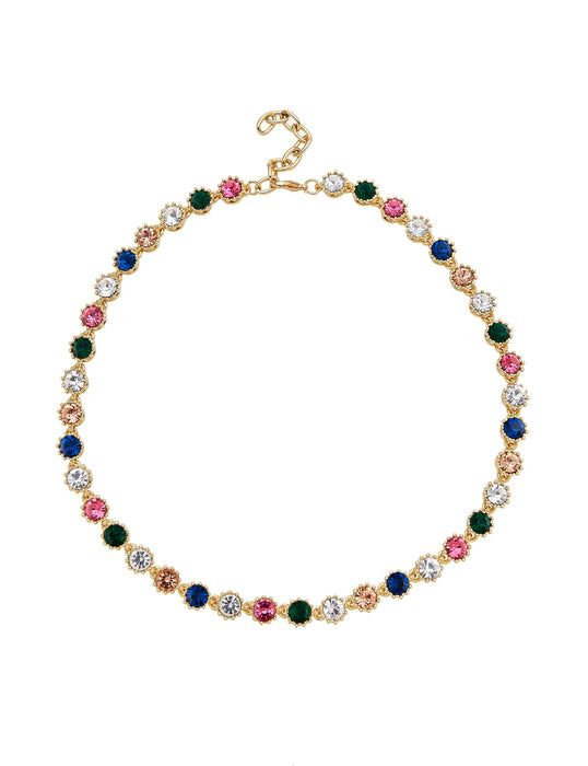 CROWN JEWELS MULTI STONE SET NECKLACE