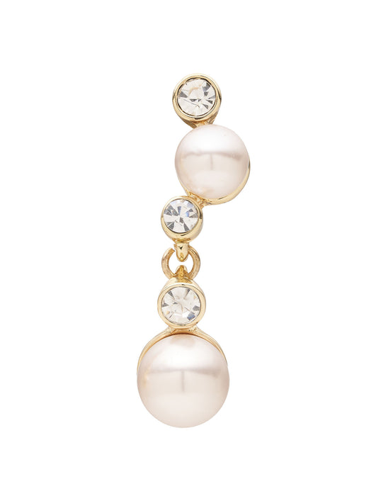 PEARL CRAWLER DROP EARRING