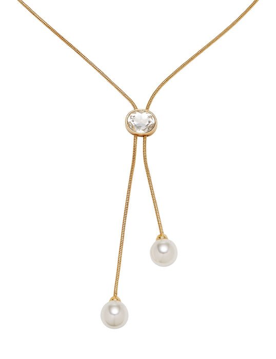 CRYSTALLINE LARIAT NECLACE