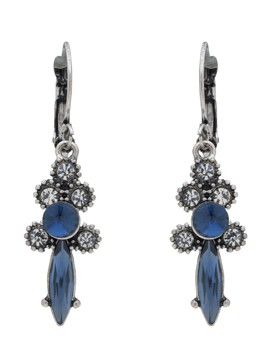 CRYSTAL FORT HOOP CLIP EARRING