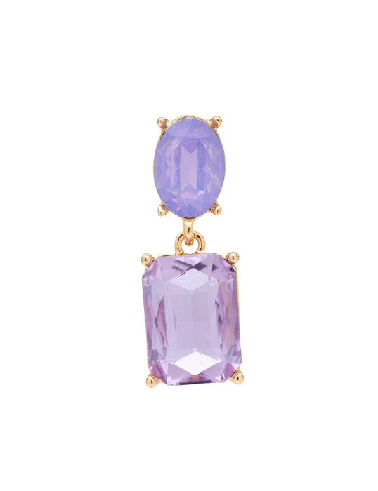 CUSHION STONE DROP EARRING