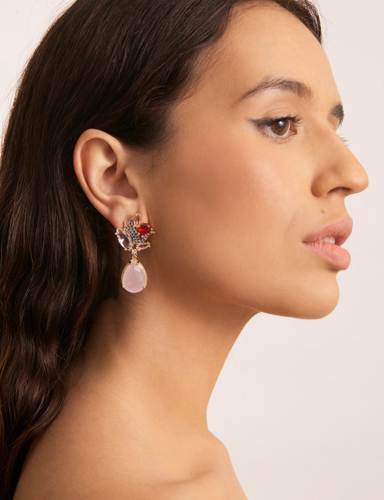 FLORAL WRAP DROP EARRING