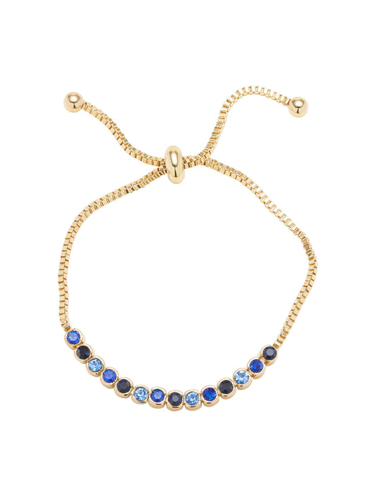 FINE STONE SET SLIDER BRACELET