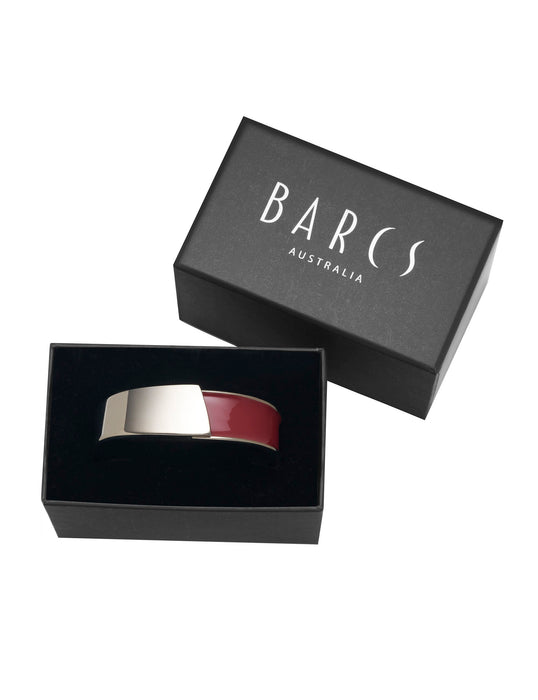 HALF ENAMEL HINGE BANGLE