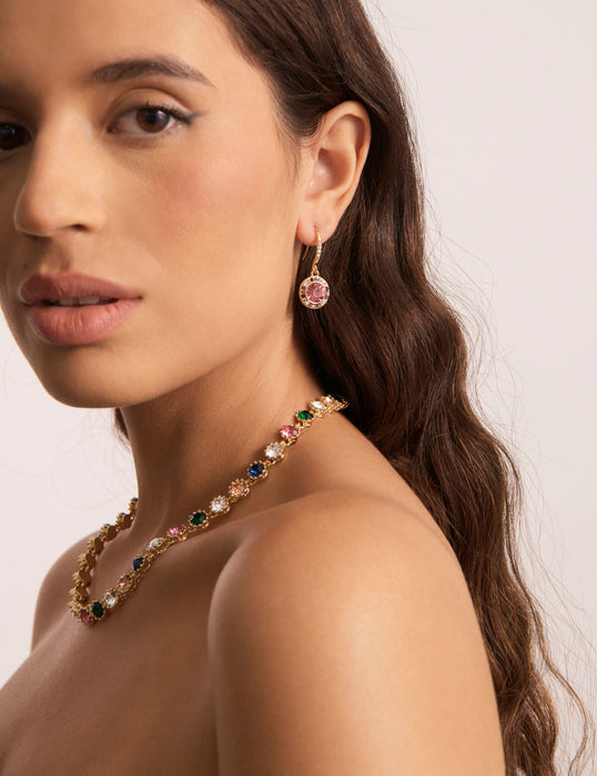 CROWN JEWELS MULTI STONE SET NECKLACE