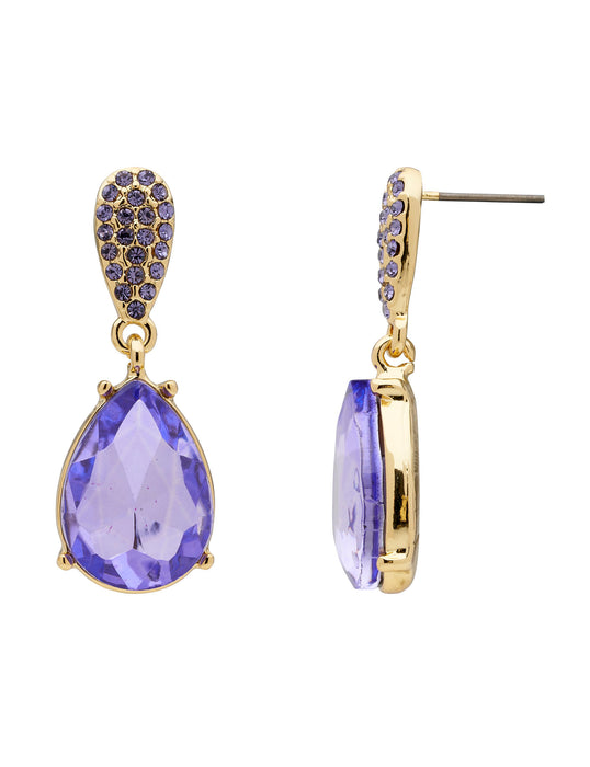 MULTI STONE DROP EARRING