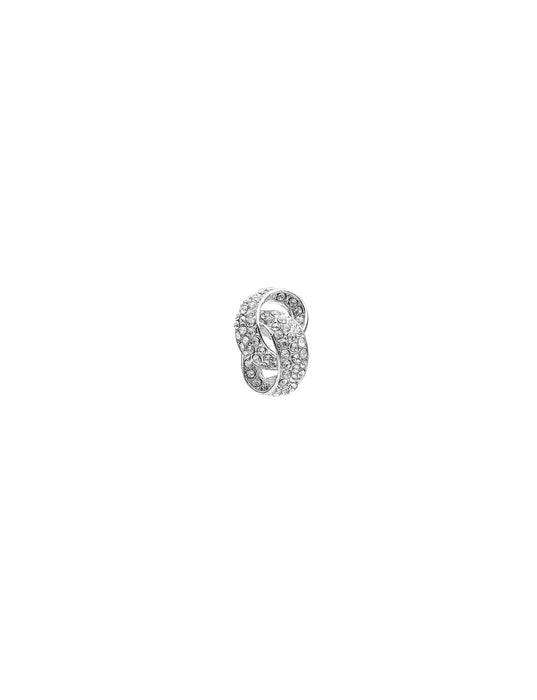 INTERLOCK CRYSTAL STONE EARRING