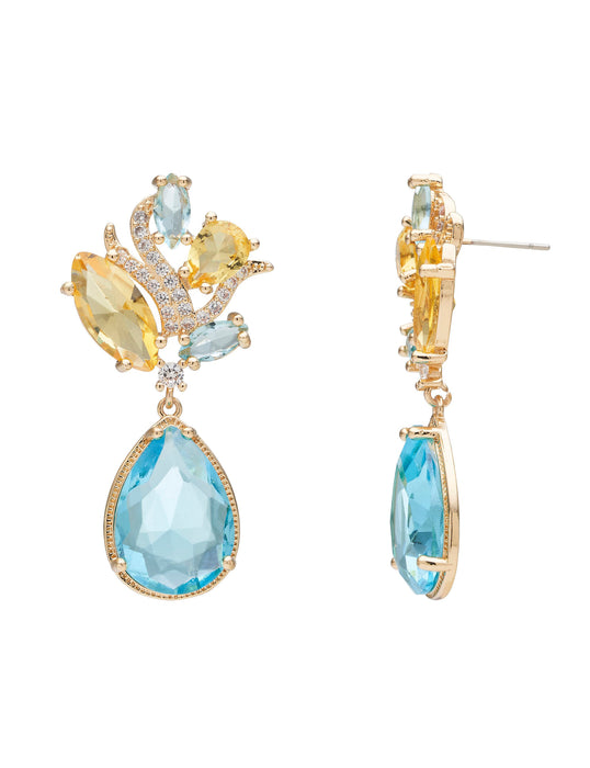 FLORAL WRAP DROP EARRING