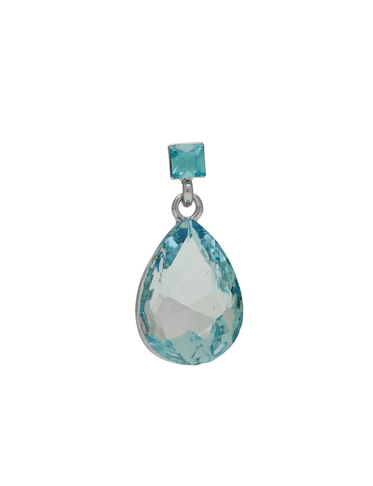 TEARDROP & SQUARE COLOUR EARRING