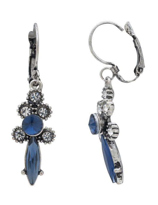 CRYSTAL FORT HOOP CLIP EARRING