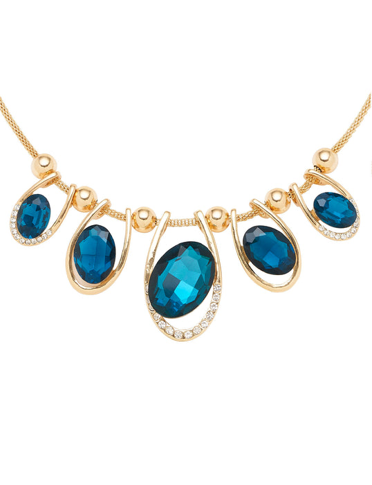 OFFSET STONE NECKLACE