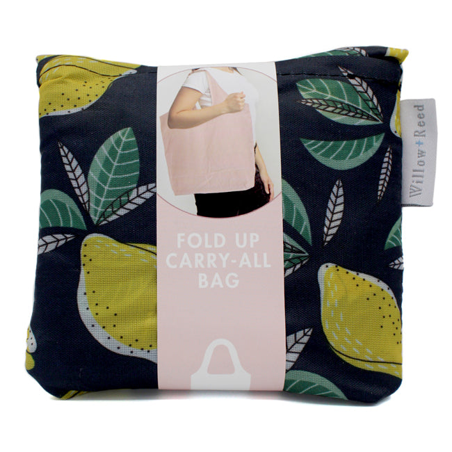 FOLD UP CARRY-ALL BAG - LEMONS
