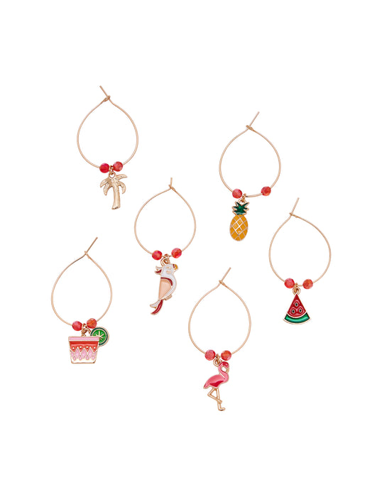 Frank & Rosie Wine Charms