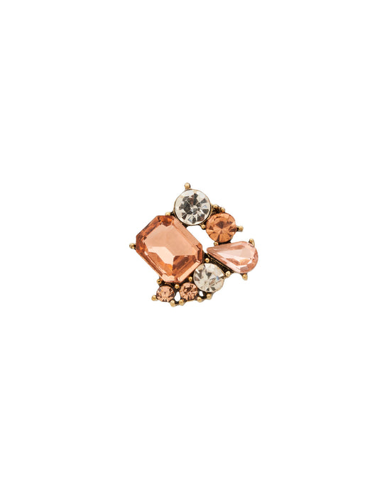 REGENCY GEM CLUSTER STUD EARRING