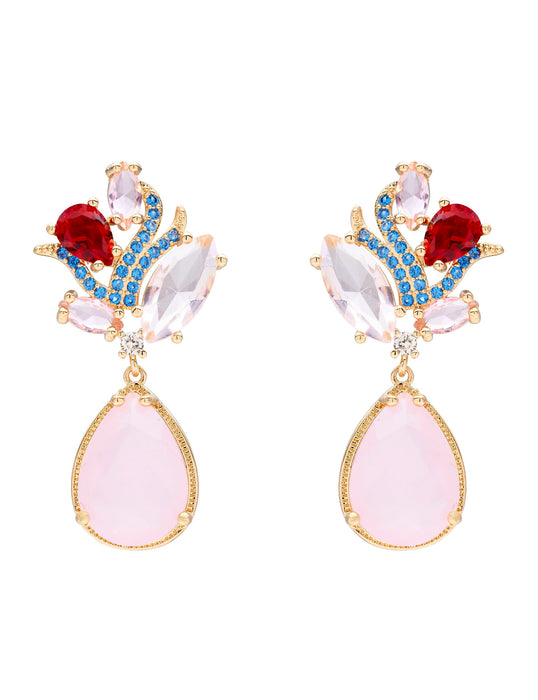 FLORAL WRAP DROP EARRING