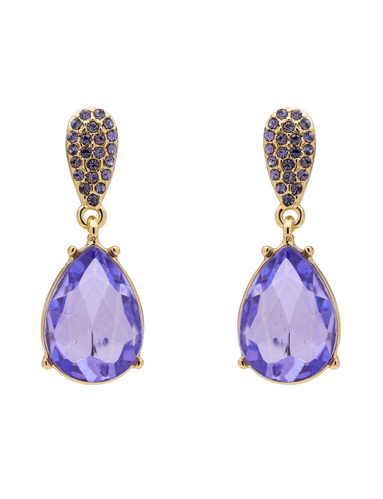 MULTI STONE DROP EARRING