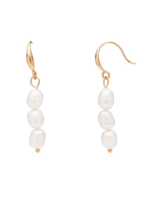 PEARL TRIO DROP EARRING