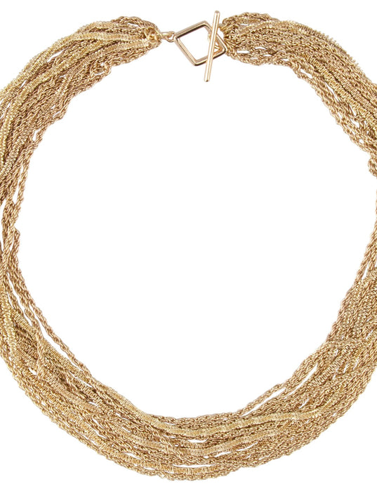Barcs Australia Multi Chain Short Women's Gold Necklace