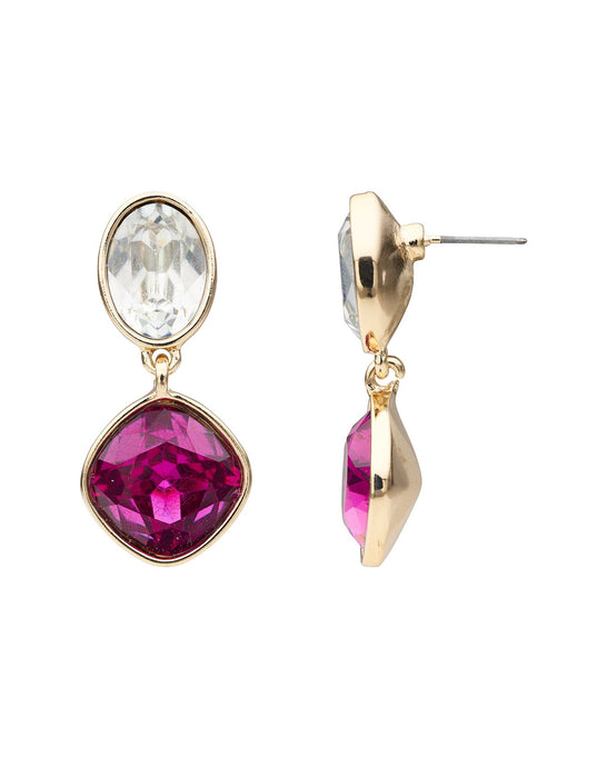 Amelie Gemology Women's Pink Earrings