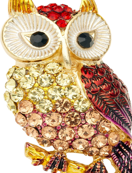 Barcs Australia Owl Women's Gold Plated Brooch