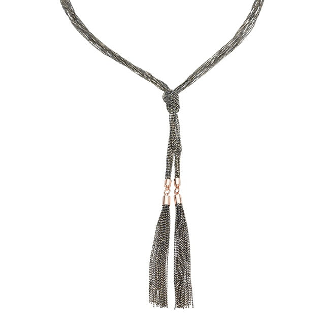 Amelie Shimmer Knot Chain Necklace
