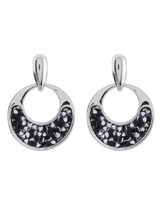 Barcs Australia Crushed Ice Women's Hematite Earrings