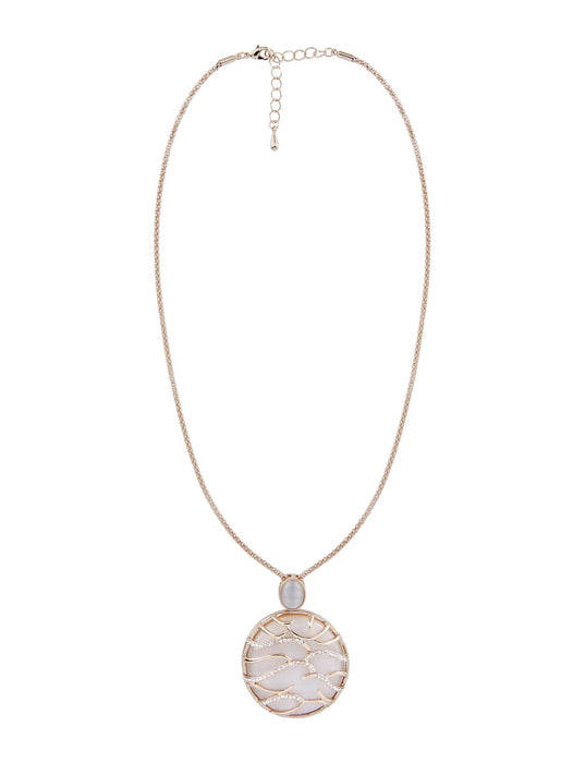 Barcs Australia Andromeda Women's Rose and Crystal Pendant Necklace
