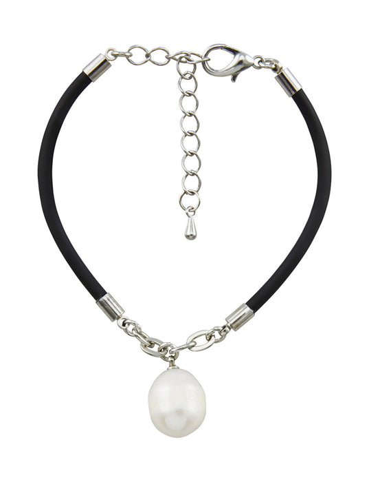 Barcs Australia Freshwater Pearl Women's Ivory and Silver Plated Bracelet