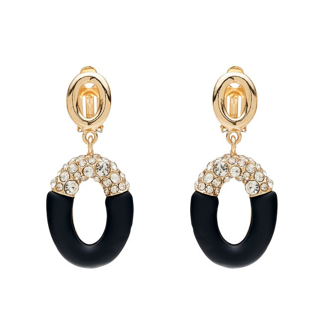 Barcs Australia Oval Crystal Matte Earring