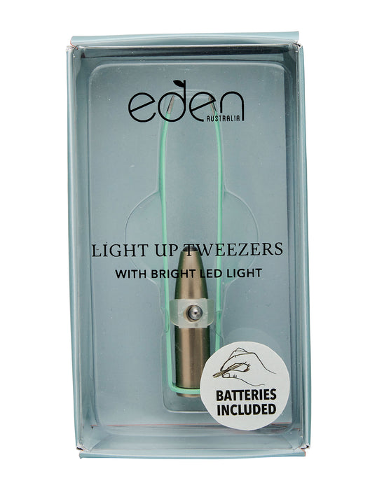 Eden Australia Light Up LED Tweezers - Mint