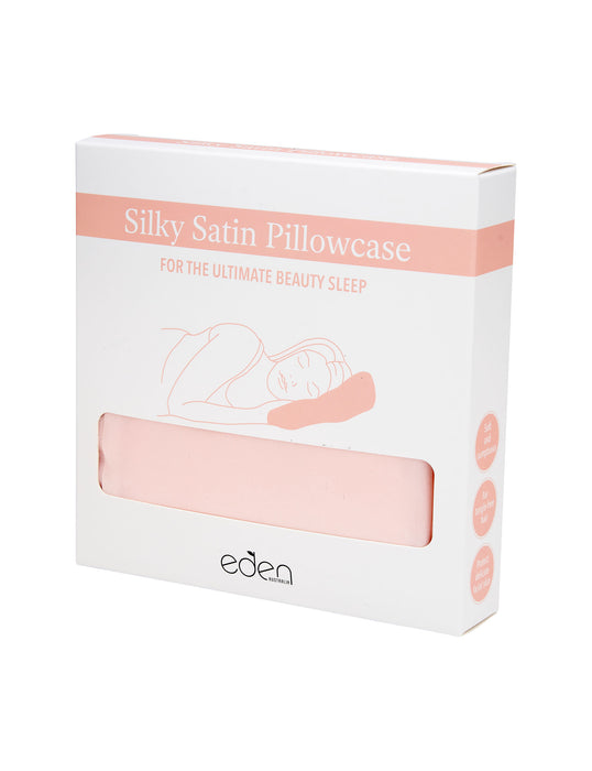 Eden Australia Silky Satin Pillowcase - Pink